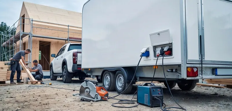 Baustelle mit 400V Drehstrom-Versorgung