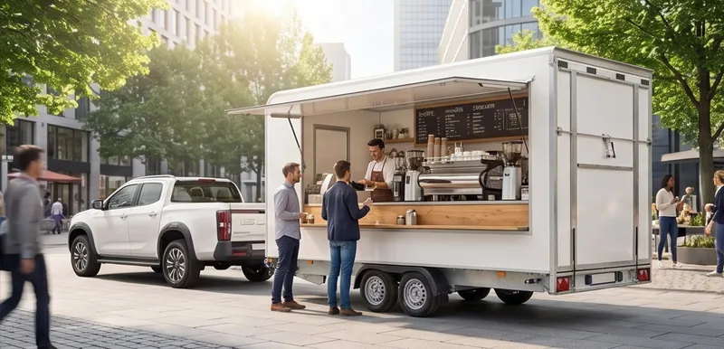 Foodtruck mit mobiler Stromversorgung